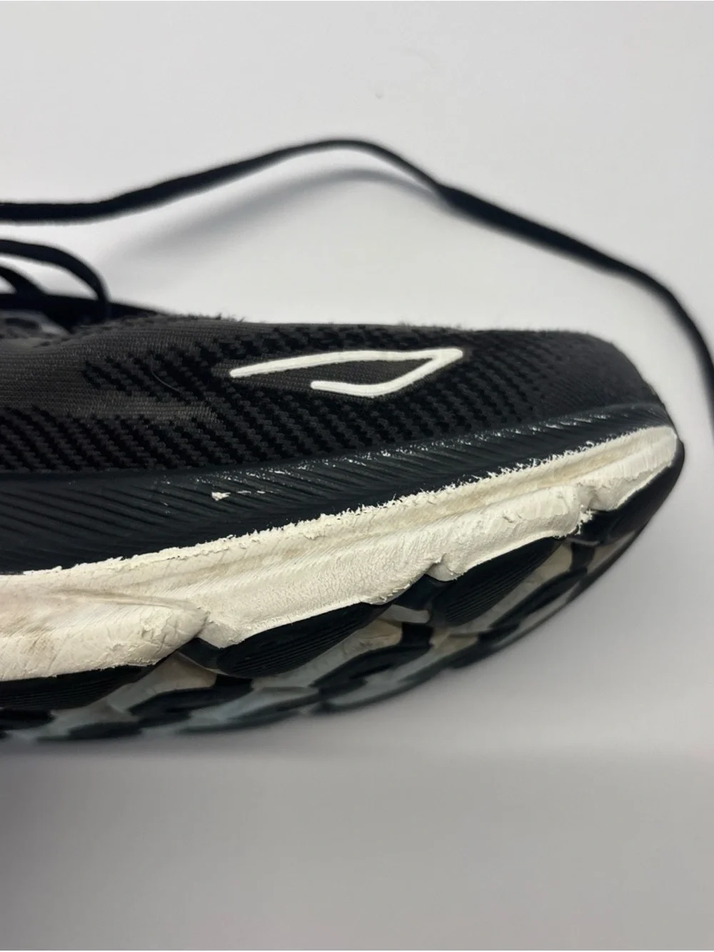 Hoka Men's Black and White Performance Running Shoe size 11
